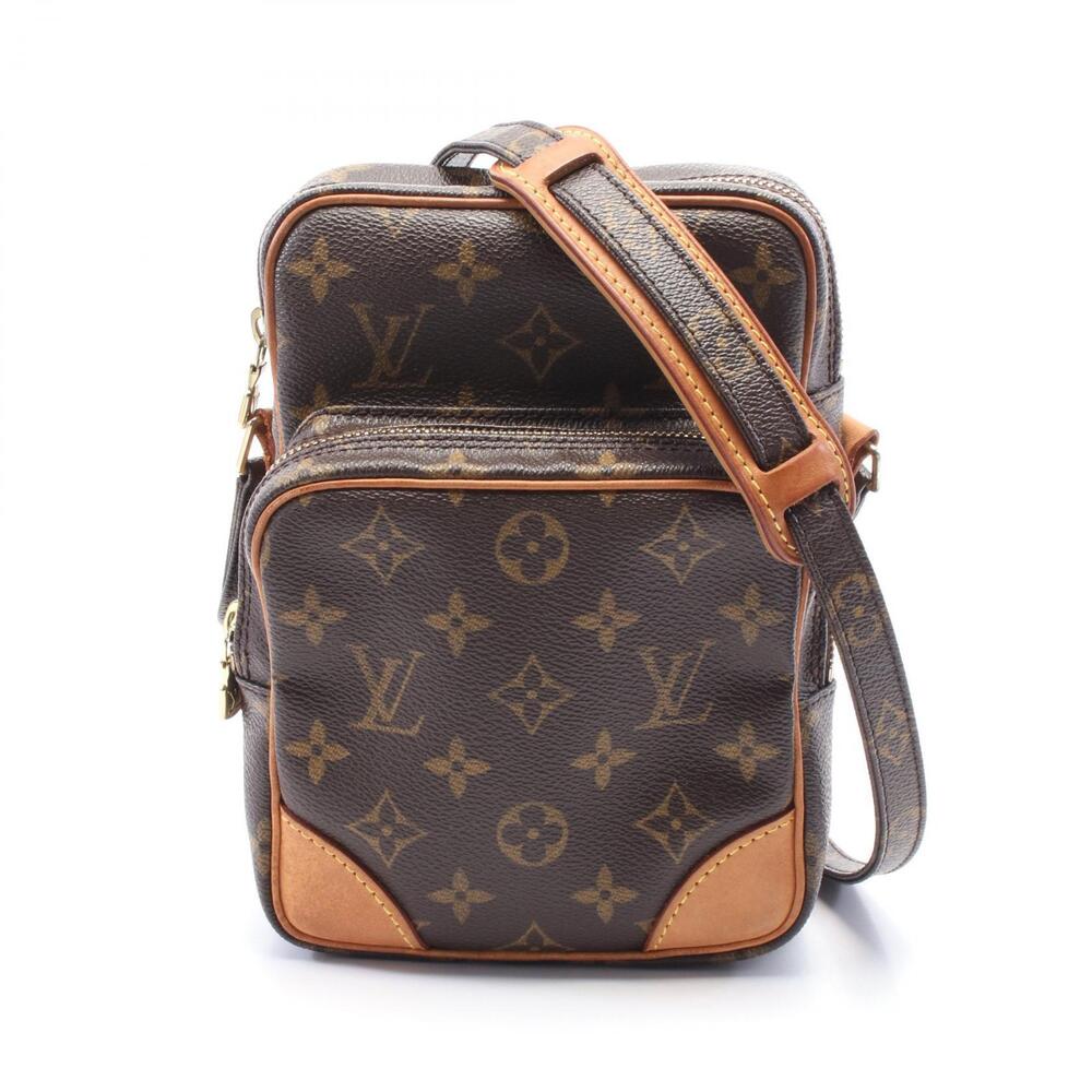 Louis Vuitton Amazon Shoulder Bag Canvas Leather Monogram Brown